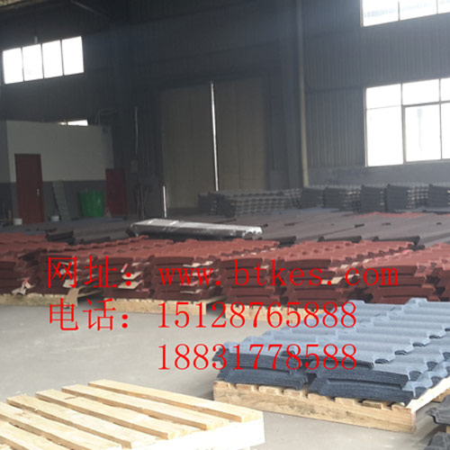 杭州富阳彩石金属瓦设备案例1